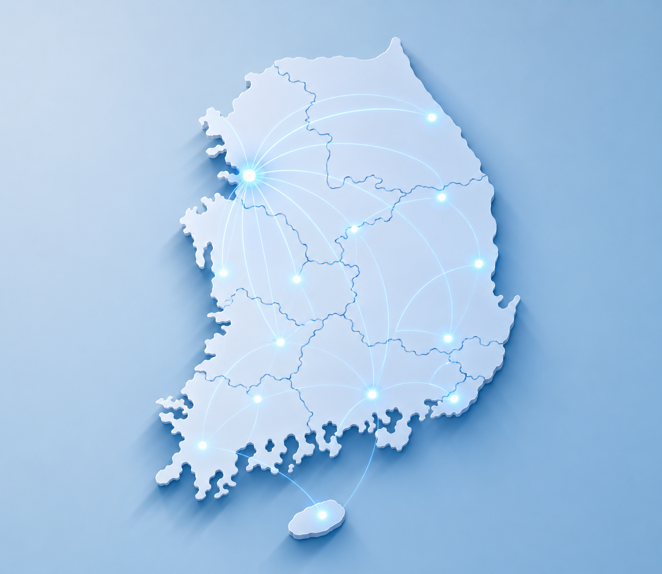 이움 전국 단일망 서비스 지도
